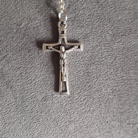 Green and Silver Classic Saint Francis Elegant Design Rosary Catholic Religious - Picture 2 of 6